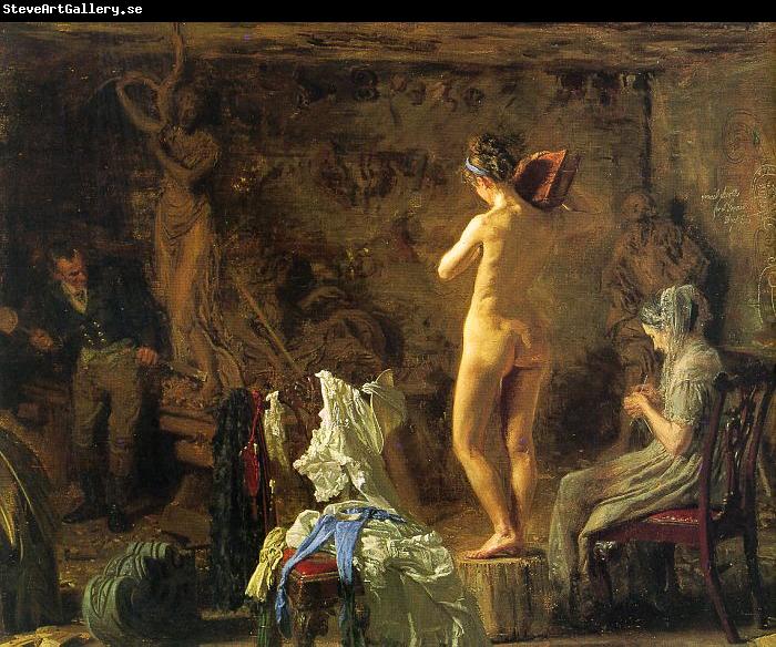 Thomas Eakins William Rush Carving his Allegorical Figure of the Schuylkill River